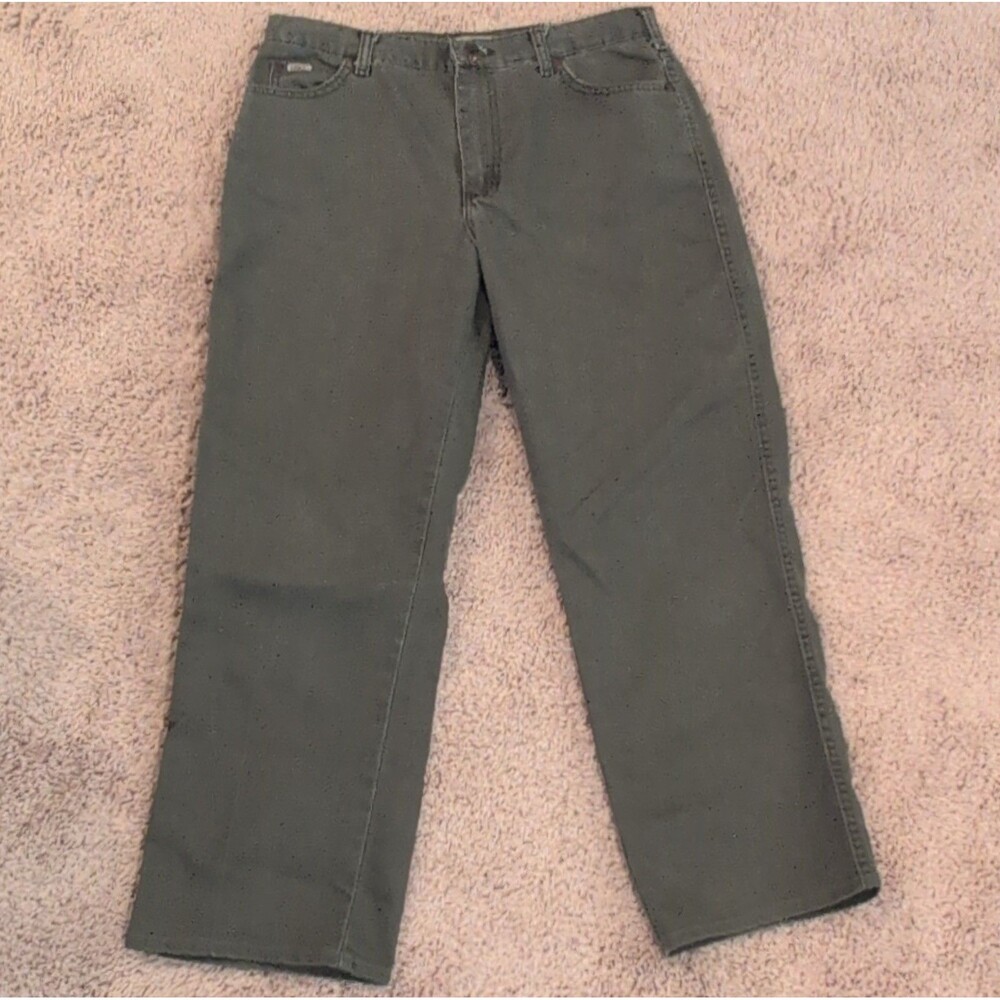 Lee Green Relaxed Straight Leg Women's Jeans - Stretch, Pockets size 12